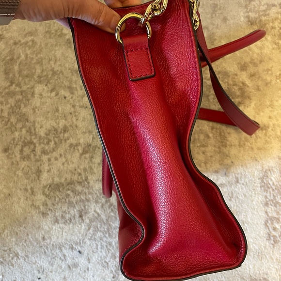Micheal Kors Hamilton tote bag in red, perfect condition - Picture 4 of 5